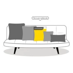 Elements Jenson Ochre Cushion -Dunelm 1000111748 alt06