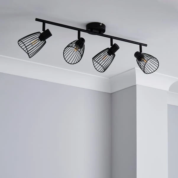 Elements Jaula 4 Light Semi Flush Spotlight Bar 2 Elements Jaula 4 Light Semi Flush Spotlight Bar - Image 2