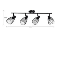 Elements Jaula 4 Light Semi Flush Spotlight Bar 12 Elements Jaula 4 Light Semi Flush Spotlight Bar -Dunelm 1000182572 alt07