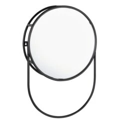 Elements Matte Black Wall Mirror With Storage -Dunelm 1000185658 alt03