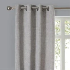 Elements Jenson Eyelet Curtains -Dunelm 30413514