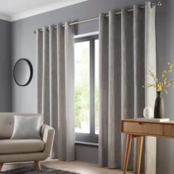 Elements Jenson Eyelet Curtains -Dunelm 30413516 alt03