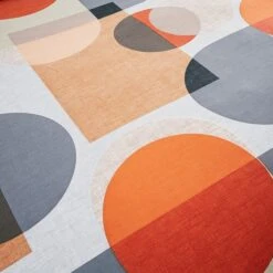 Elements Oscar Reversible Orange Duvet Cover And Pillowcase Set -Dunelm 30563412 alt04