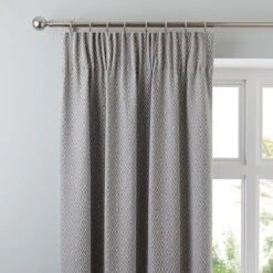 Elements Oslo Pencil Pleat Curtains -Dunelm 30631915