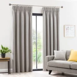 Elements Oslo Pencil Pleat Curtains -Dunelm 30631916 alt01