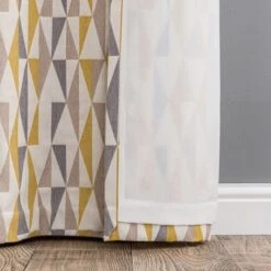 Elements Triangles Eyelet Curtains -Dunelm 30668091 alt06