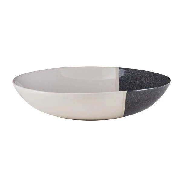 Elements Dipped Charcoal Stoneware Pasta Bowl 1 Elements Dipped Charcoal Stoneware Pasta Bowl
