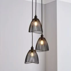 Elements Jaula 3 Light Cluster Ceiling Light 21 Elements Jaula 3 Light Cluster Ceiling Light -Dunelm 30713607