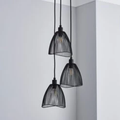 Elements Jaula 3 Light Cluster Ceiling Light 22 Elements Jaula 3 Light Cluster Ceiling Light -Dunelm 30713607 alt01
