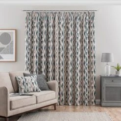 Elements Triangles Pencil Pleat Curtains -Dunelm 30733752 alt04