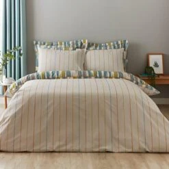 Elements Kolla Blue Duvet Cover And Pillowcase Set 17 Elements Kolla Blue Duvet Cover And Pillowcase Set -Dunelm 30747968 alt02