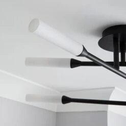 Elements Fontain 6 Light Semi Flush Ceiling Light 9 Elements Fontain 6 Light Semi Flush Ceiling Light -Dunelm 30752916 alt02