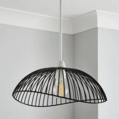 Elements Jaula Easy Fit Pendant Shade 28 Elements Jaula Easy Fit Pendant Shade -Dunelm 30752922 alt01