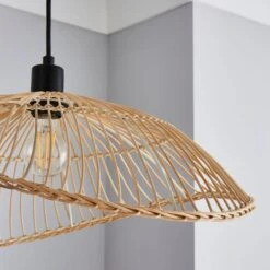 Elements Jaula Rattan Pendant Light -Dunelm 30752929 alt02