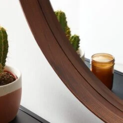 Elements Round Framed Wall Mirror 10 Elements Round Framed Wall Mirror -Dunelm 30753706 alt01