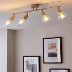 Elements Koppla 4 Light Semi Flush Spotlight Bar 36 Elements Koppla 4 Light Semi Flush Spotlight Bar -Dunelm 30754817