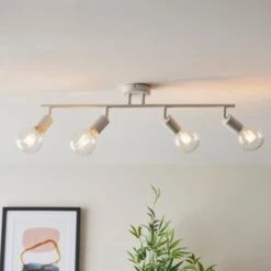Elements Koppla 4 Light Semi Flush Spotlight Bar 24 Elements Koppla 4 Light Semi Flush Spotlight Bar -Dunelm 30754818