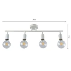 Elements Koppla 4 Light Semi Flush Spotlight Bar 34 Elements Koppla 4 Light Semi Flush Spotlight Bar -Dunelm 30754818 alt06