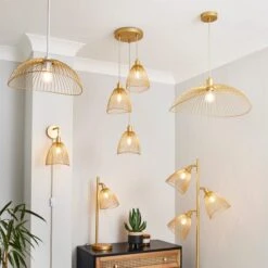 Elements Jaula Rattan Plug In Wall Light -Dunelm 30755627 alt06