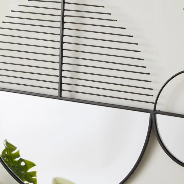 Elements Mirrored Round Indoor Outdoor Wall Art Mirror 2 Elements Mirrored Round Indoor Outdoor Wall Art Mirror - Image 2