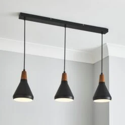 Elements Wolston 3 Light Diner Ceiling Light -Dunelm 30766166