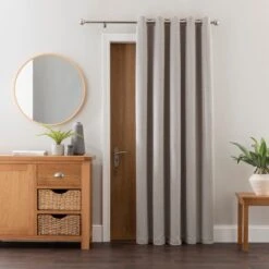 Elements Oslo Thermal Eyelet Door Curtain 13 Elements Oslo Thermal Eyelet Door Curtain -Dunelm 30782292 alt01