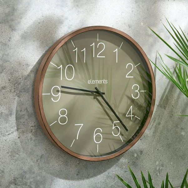 Elements Indoor Outdoor Wall Clock 1 Elements Indoor Outdoor Wall Clock