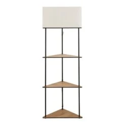 Elements Element Sunds Corner Shelved Floor Lamp Light Wood 9 Elements Element Sunds Corner Shelved Floor Lamp Light Wood -Dunelm 30802425 alt04