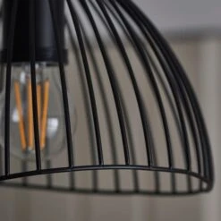 Elements Jaula Outdoor Flush Porch Ceiling Light -Dunelm 30831992 alt02