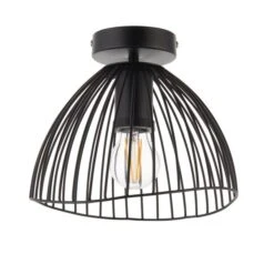 Elements Jaula Outdoor Flush Porch Ceiling Light -Dunelm 30831992 alt05