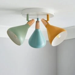 Elements Wolston 3 Light Semi Flush Spotlight 22 Elements Wolston 3 Light Semi Flush Spotlight -Dunelm 30856961 alt01