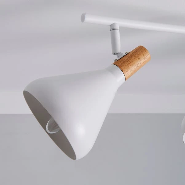 Elements Wolston 4 Light Semi Flush Spotlight Bar 9 Elements Wolston 4 Light Semi Flush Spotlight Bar - Image 9