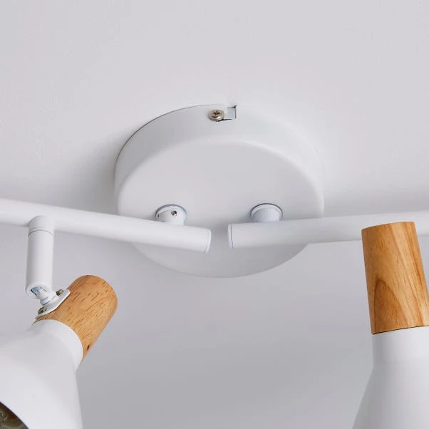 Elements Wolston 4 Light Semi Flush Spotlight Bar 10 Elements Wolston 4 Light Semi Flush Spotlight Bar - Image 10