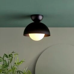 Elements Lunebar Flush Ceiling Light 32 Elements Lunebar Flush Ceiling Light -Dunelm 30869669