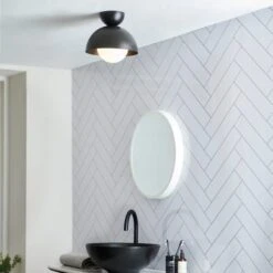 Elements Lunebar Flush Ceiling Light 37 Elements Lunebar Flush Ceiling Light -Dunelm 30869669 alt09