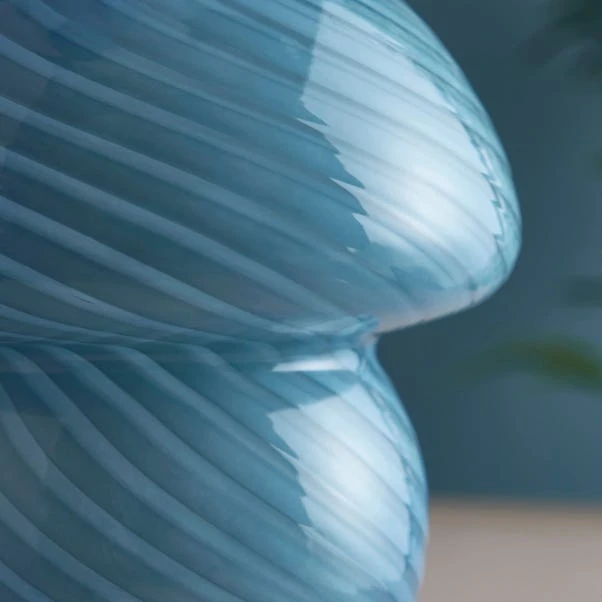 Elements Small Glass Mushroom Table Lamp 3 Elements Small Glass Mushroom Table Lamp - Image 3