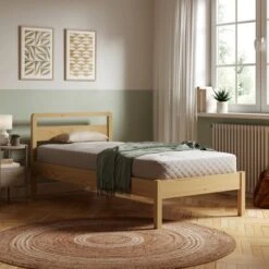 Scandi Mid Century Elements Eira Bed 34 Scandi Mid Century Elements Eira Bed -Dunelm 30878682