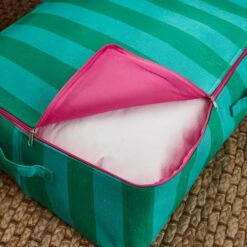 Elements Sutton Woven Stripe Underbed Storage Bag -Dunelm 30890641 alt02