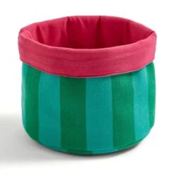 Elements Sutton Woven Stripe Fabrics Storage Basket 9 Elements Sutton Woven Stripe Fabrics Storage Basket -Dunelm 30890643 alt02