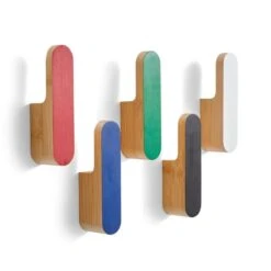 Elements Adam Wooden Block Wall Hanging Hooks -Dunelm 30891250 alt02