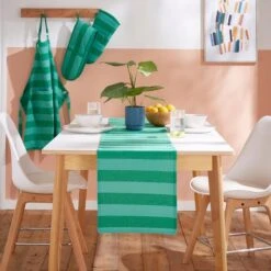 Elements Sutton Stripe Table Runner 9 Elements Sutton Stripe Table Runner -Dunelm 30893252