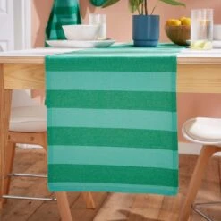 Elements Sutton Stripe Table Runner 10 Elements Sutton Stripe Table Runner -Dunelm 30893252 alt01