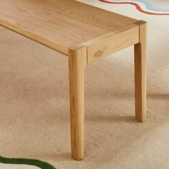 Elements 2 Seater Holmes Dining Bench, Modern Oak -Dunelm 30893313 alt03