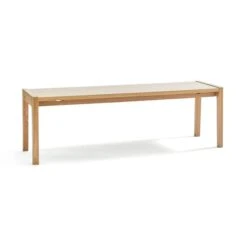 Elements 2 Seater Holmes Dining Bench, Modern Oak -Dunelm 30893313 alt05
