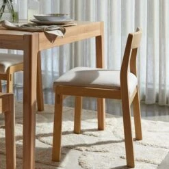 Elements Holmes 6 Seater Rectangular Dining Table, Modern Oak 12 Elements Holmes 6 Seater Rectangular Dining Table, Modern Oak -Dunelm 30893316 alt03