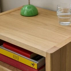 Elements Holmes Compact Bedside Table, Oak -Dunelm 30893708 alt03