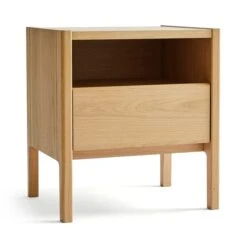 Elements Holmes Compact Bedside Table, Oak -Dunelm 30893708 alt05