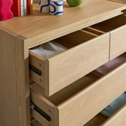 Elements Holmes 5 Drawer Chest, Oak 9 Elements Holmes 5 Drawer Chest, Oak -Dunelm 30893709 alt02