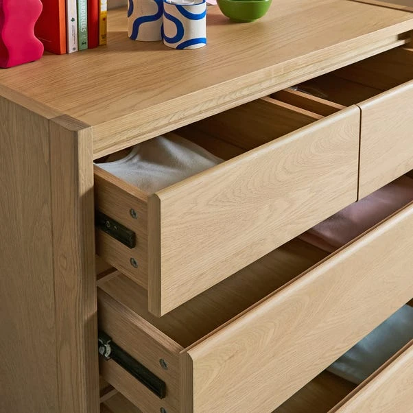 Elements Holmes 5 Drawer Chest, Oak 3 Elements Holmes 5 Drawer Chest, Oak - Image 3