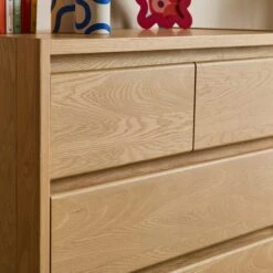 Elements Holmes 5 Drawer Chest, Oak 10 Elements Holmes 5 Drawer Chest, Oak -Dunelm 30893709 alt03